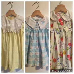 Lot of Vintage Girls Dresses